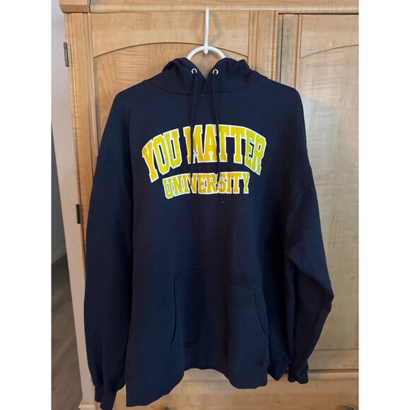 You Matter University Hoodie - Champion Unisex - Cotton Blend - Size XL - Picture 2 of 4